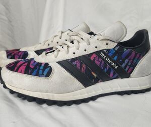 Adidas TRX Vintage Blue White Sneakers Mens 8.5 Slim Retro Runner 70s Style